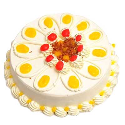 "Fresh Cream Butter Scotch  Cake - 1kg - Click here to View more details about this Product